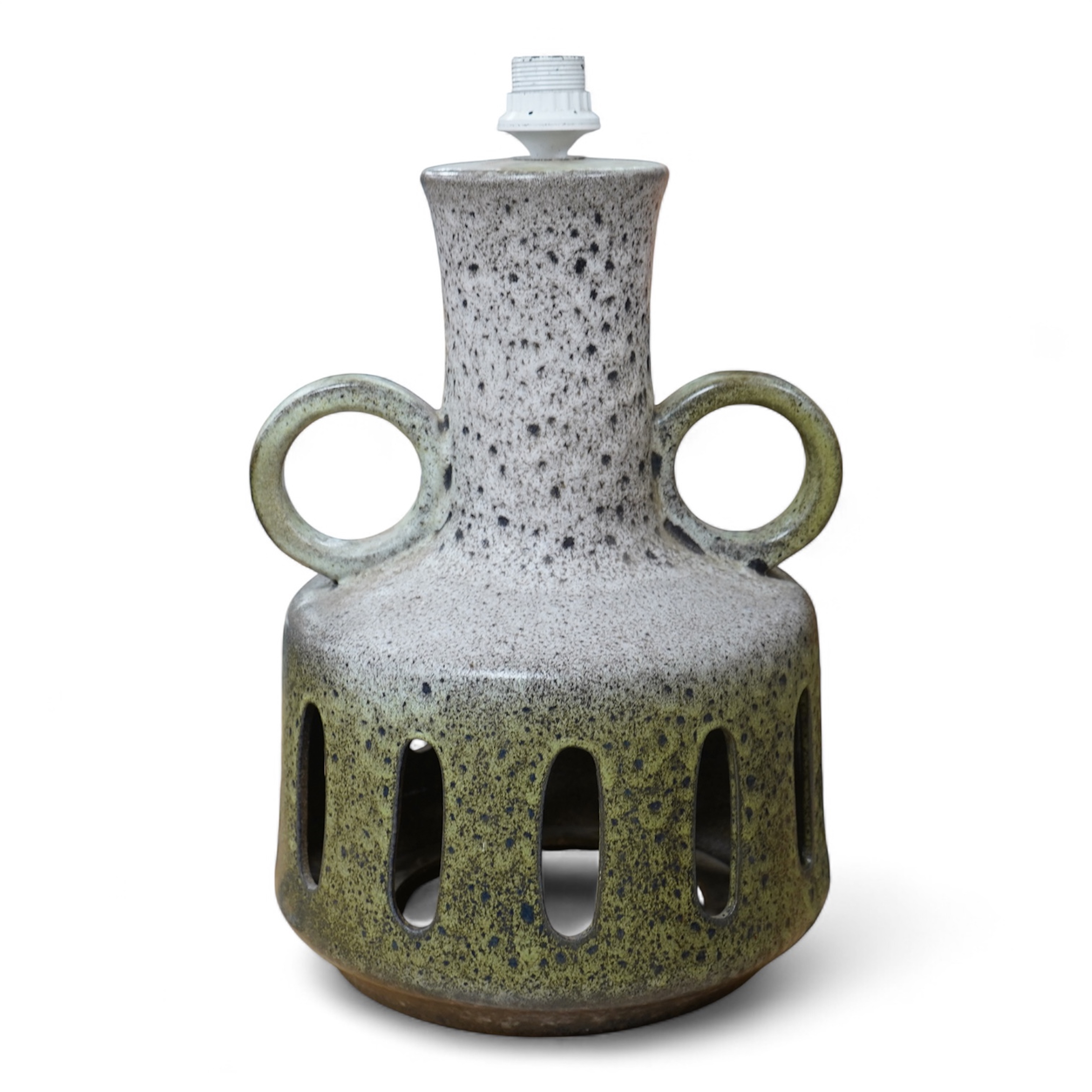 A 1970’s West German pottery floor lamp, 46cm